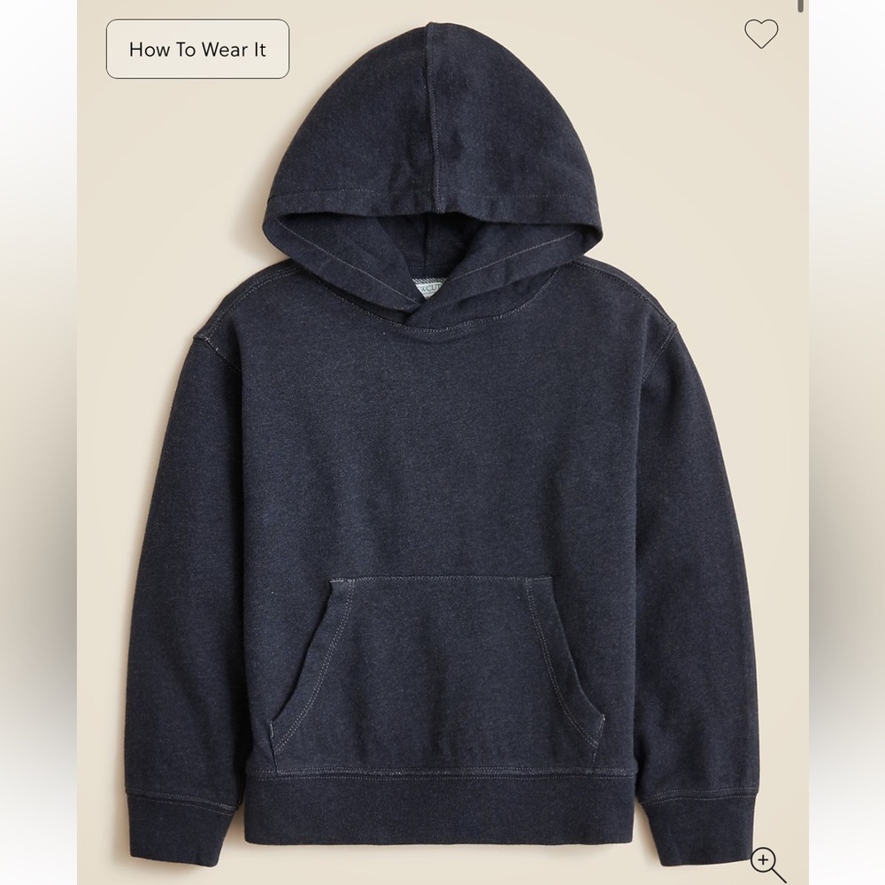 J crew heather charcoal KID by Crewcuts hoodie